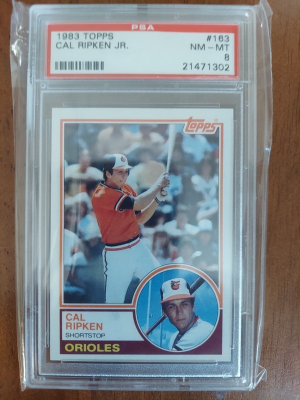 Topps 1983 Cal Ripken Jr. #163 Baltimore Orioles PSA 8 Graded MLB