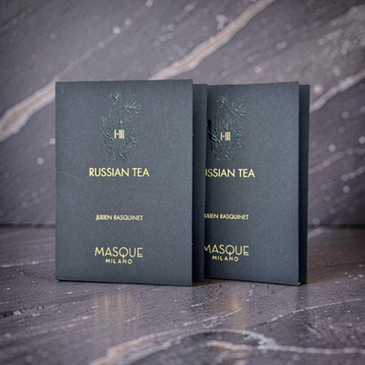 Masque Milano Russian Tea Perfume Eau de Parfum Sample spray 2ml X 2pcs NEW