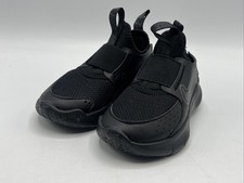 Nike Flex Runner Kid's Size 8c Black Gray Slip On Sneakers FN1449 002 New