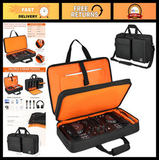 Padded DJ Controller Case for Pioneer DDJ-FLX4, Numark Mixtrack Pro FX More -