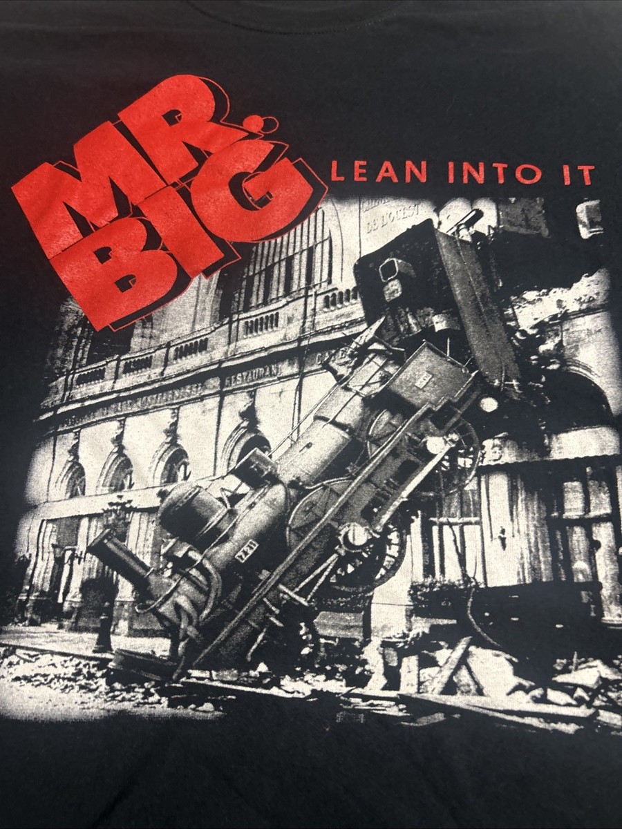 Mr. Big T-shirt Black Lean Into It Tour Size 2XL | eBay