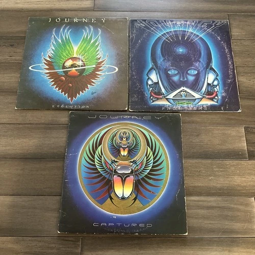 Journey LOT Captured, Evolution & Frontiers LP Vinyl Album Record Rock