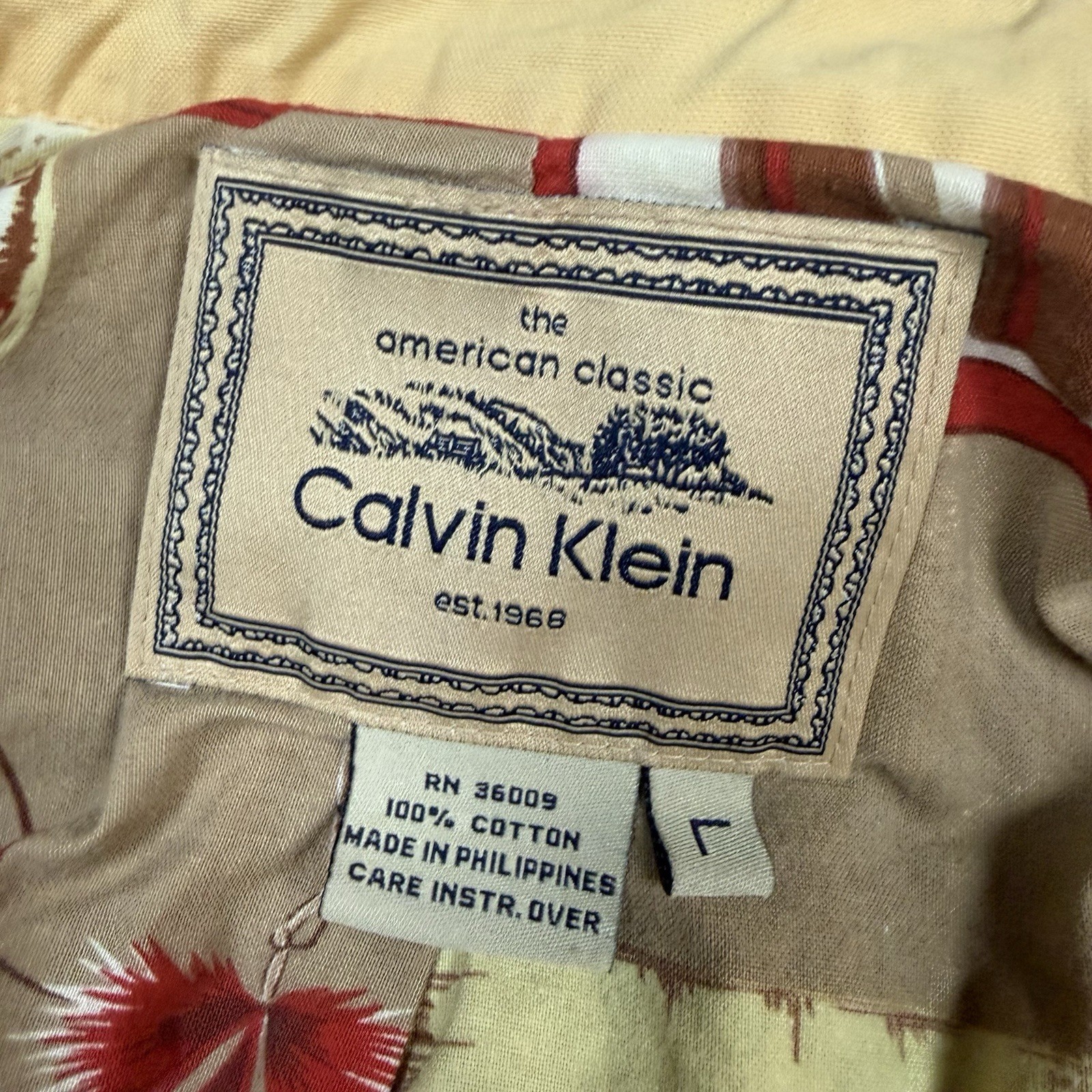 Vintage 90s Calvin Klein Barn Coat Chore Jacket Large Women’s Corduroy Collar