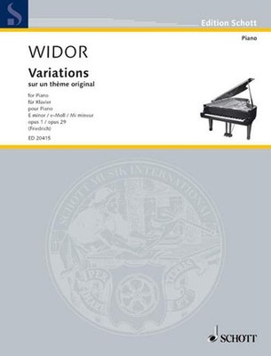 Variations on an Original Theme in E minor, Op. 1 Piano Solo