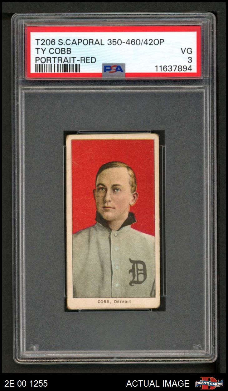 1909 T206 Ty Cobb Red Tigers HOF VARIATION PSA 3 - VG