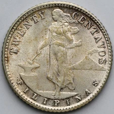 1944-D Philippines 20 Centavos