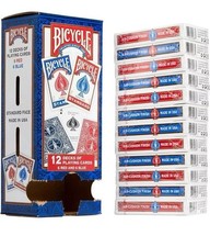 Bicycle 12 Decks / Packs Of Playing Cards /Decks 6 Red  6 Blue Standard Face