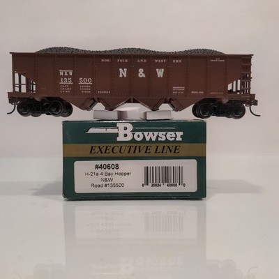 Bowser 40608 HO Norfolk And Western H21a 4 Bay Hopper Car N&W 135500