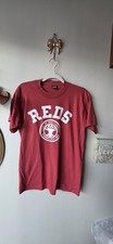 Vintage REDS Town of Canaan CT T-Shirt Medium Red Made in USA Single Stitch