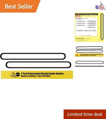 Upper and Lower Gasket Replacements for FoodSaver 2 Foam Gaskets - Fits V2200...