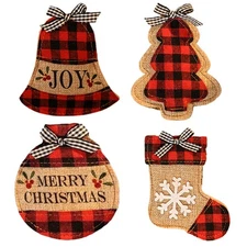 Christmas Utensil Holder Pockets Funny Christmas Utensil Bags Red successful