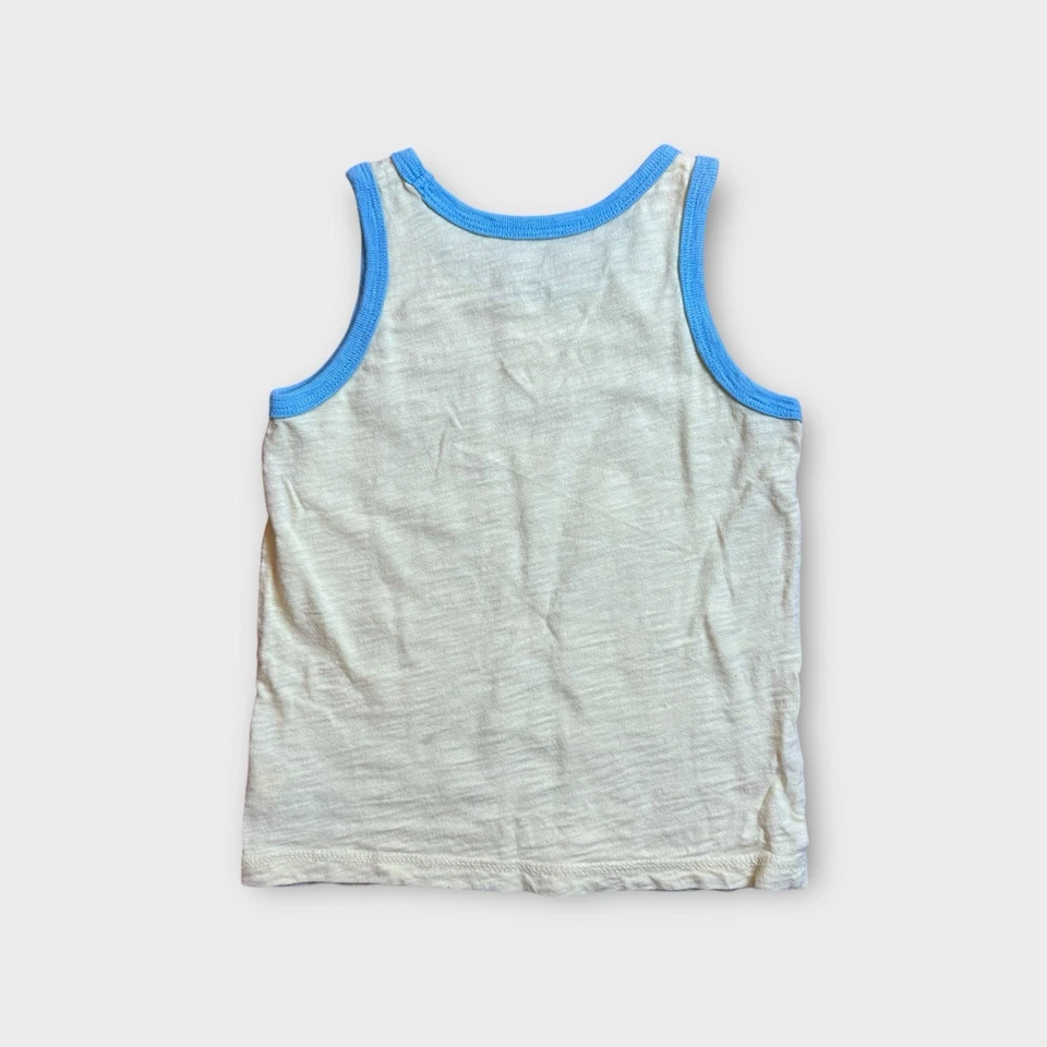 Gap x Disney Brave The Waves Mickey Mouse Surf Yellow & Blue Tank Top - Image 3 of 4