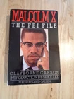 Malcolm X : The FBI File by Clayborne Carson, intro by Spike Lee SC