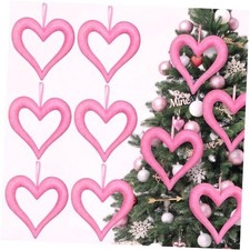 Pcs 10'' Large Valentine's Day Heart Tree Ornaments 3D Heart Valentine 6 Pink