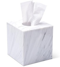 Tissue Box Cover Holder Square Marble Square,