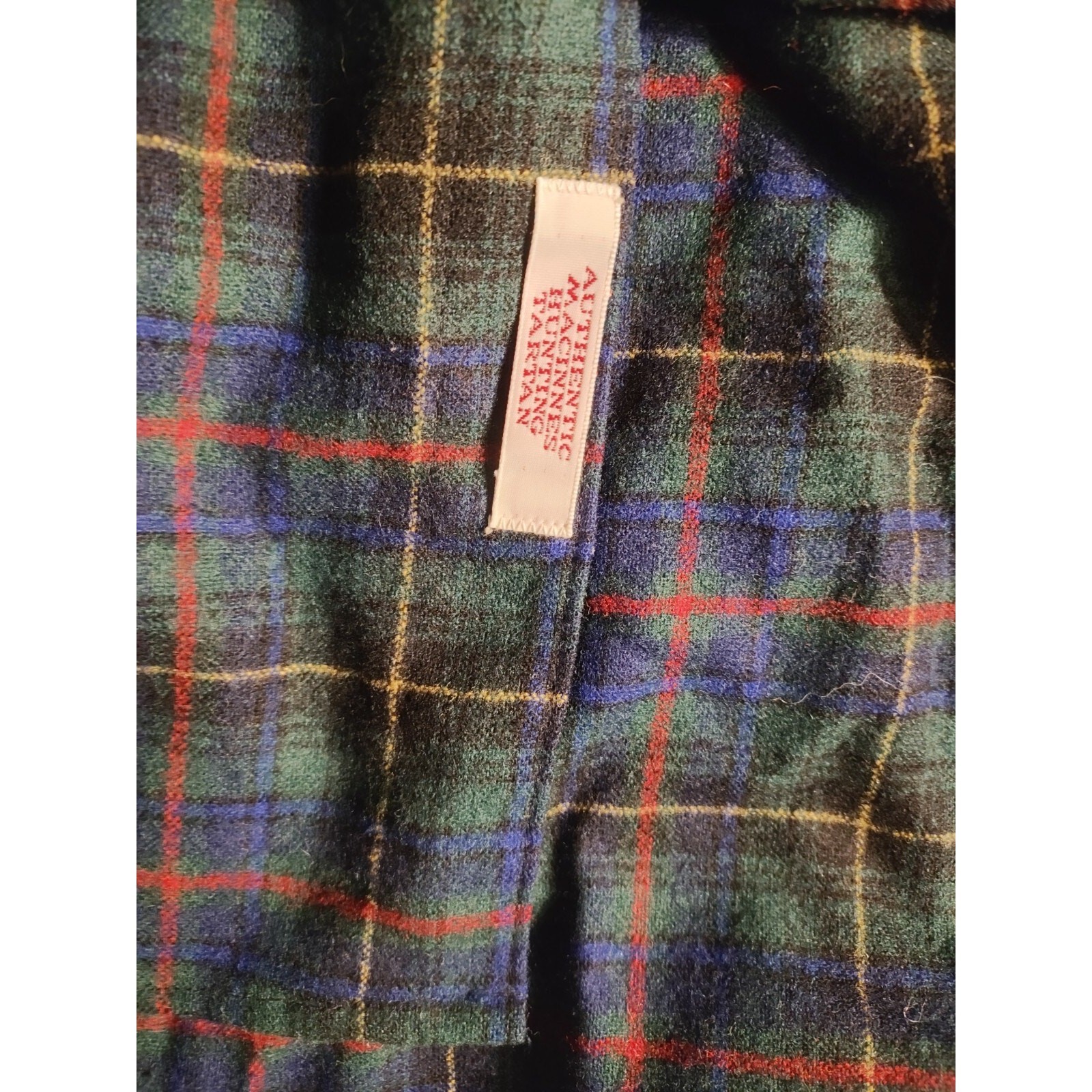 Pendleton Virgin Wool Button Down Flannel Tartan … - image 4