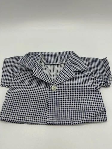 Vintage Cabbage Patch Kids/Doll Clothes Blue & White Checkered Shirt Coleco