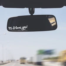 P.S. I love you ! Vinyl Decal Sticker Rearview Mirror Car Truck  Set of 2