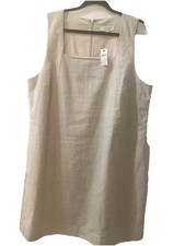 NWT BANANA REPUBLIC Beige Linen Dress Size X Large