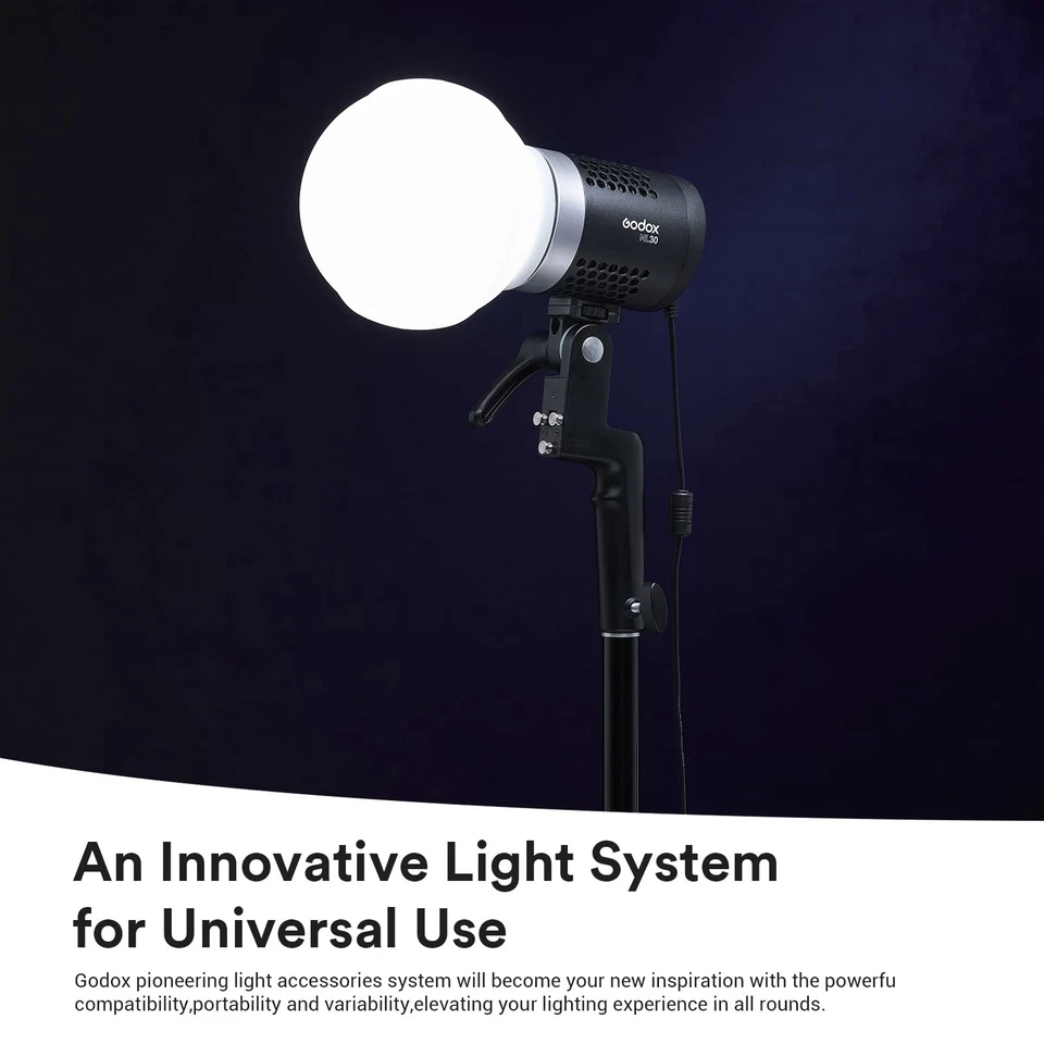 ML-CD15 Diffusor Dome mit 3 Adaptern Faltbares Silikonmaterial Blitzlichtdiff... - Bild 2 von 4