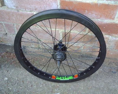 SUN BLACK LABEL RIM 36 SPOKE, 9 TOOTH PROLITE REAR 20" BMX WHEEL - Image 1 of 4