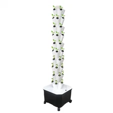 Vertical 50-Pots Hydroponics Tower Set Hydroponic Growing System Home Gardening 