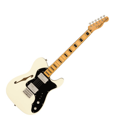 Squier Classic Vibe '70s Telecaster Thinline E-Gitarre, Olympic White