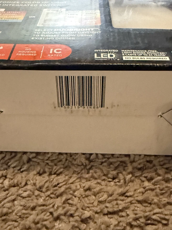 16X Luz Empotrada Eléctrica Comercial Sin Borde LED 6" Color Temperatura Sin Canlas Blanca Foto 2 de 4