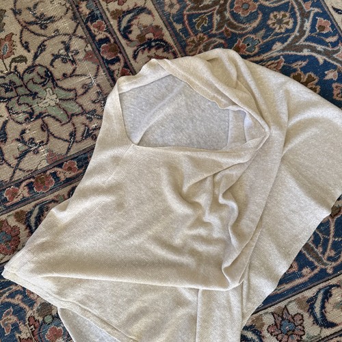 Lilly Pulitzer Cream With Sparkle Linen Poncho Shawl One Size - Picture 2 of 5