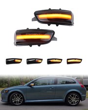 2x Schwarz LED Blinker Spiegelblinker Für Volvo V70 V50 S40 C30 S60 S80 2007-13