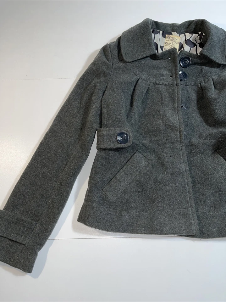 Chaqueta Tul Anthropologie Gris Talla Pequeña Foto 2 de 4