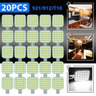 20x Super White Led T10/921/194 36Smd Rv Camper Trailer Interior Light Bulbs 12V