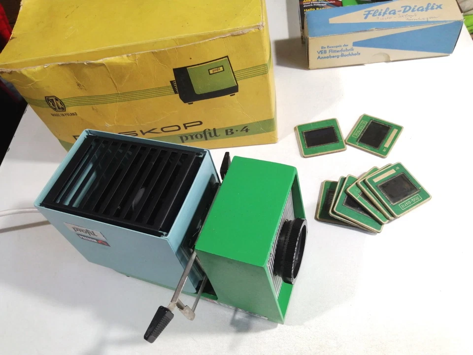 Diaprojektor Diaskop profil B4 prexer PREDOM Bildwerfer PolenDDR OVP TOP Vintage - Bild 4 von 4