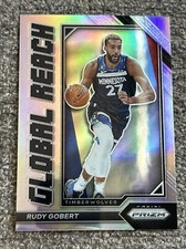 2022-23 Panini Prizm Rudy Gobert Global Reach Silver Prizm SP No. 2 MIN Wolves