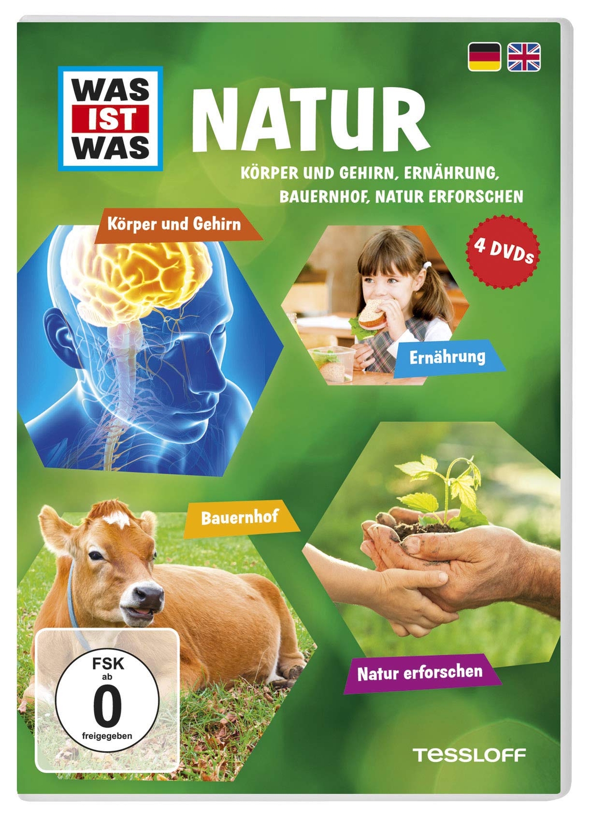 Was Ist Was DVD Natur. Körper und Gehirn, Ernährung, Bauernhof, Natur erfo (DVD)