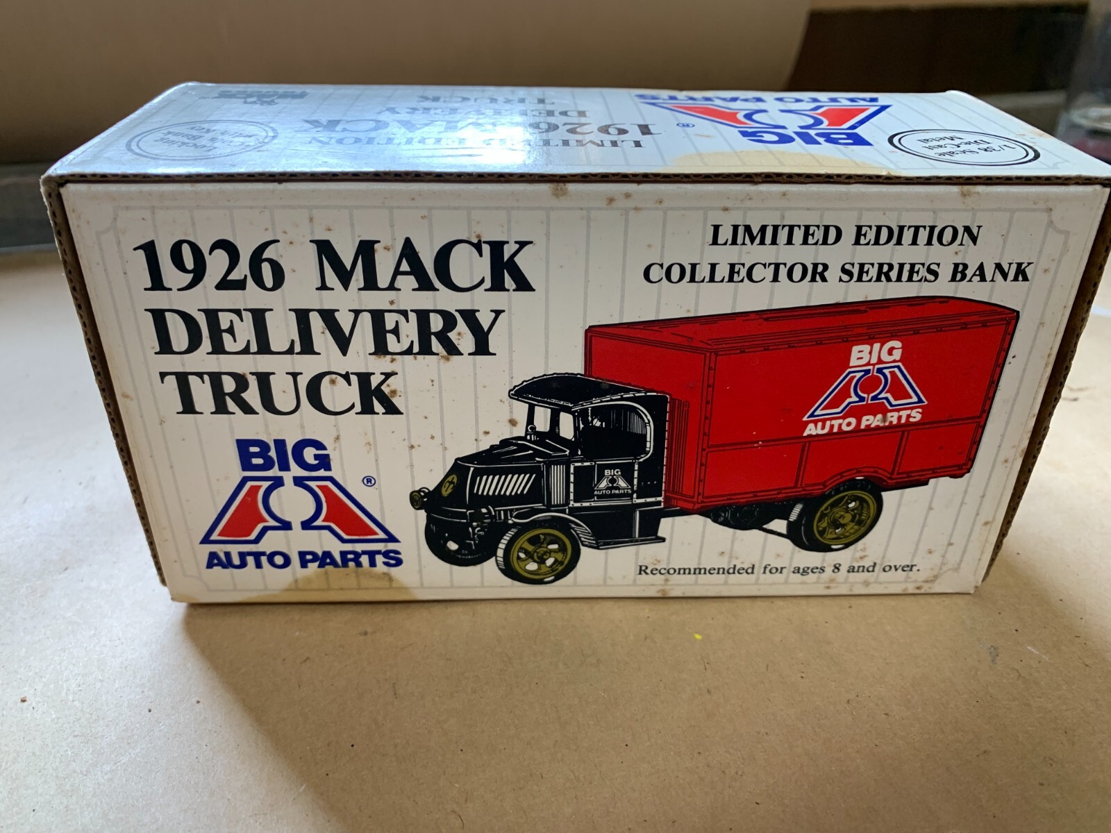 Ertl Big A Auto Parts 1926 Mack Delivery Truck Coin Bank  Mint In Box