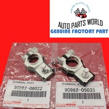 GENUINE TOYOTA AVALON CAMRY SOLARA ES300 POSITIVE & NEGATIVE BATTERY TERMINALS