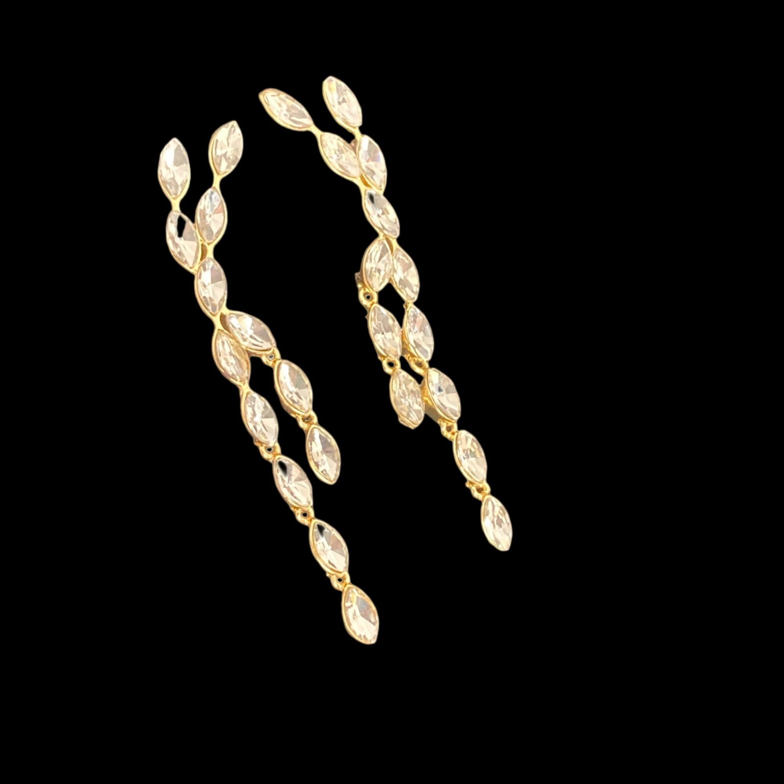 Baublebar Crystal Statement Dangle Earrings Gold … - image 4