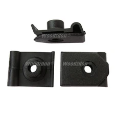 30 Pcs 5.5mm Hole Screw Mounting Wheel Arch Cover Fastener Clips Black Car Auto