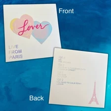 Lover Live from Paris Custom Vinyl Sleeve For 2025 version With Track List