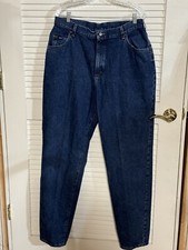 Lee Originals Women Jeans Blue Denim High Waist Rise Size 18 Long