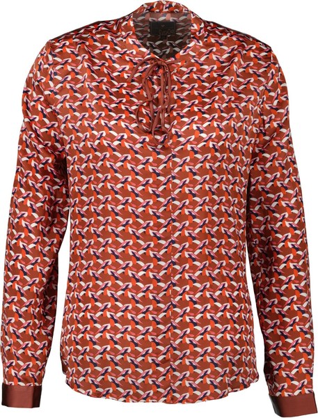 Neu!! LieblingsstüCk Damen Blusenshirt Gr.36 Kastanie Gemustert-image