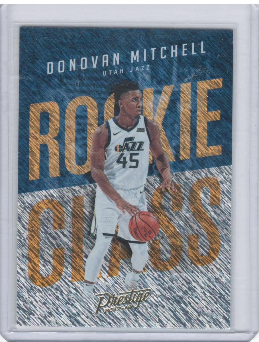Donovan Mitchell 2017-18 Panini Prestige #13 Rookie Class Rain Utah Jazz
