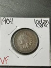 1904 Indian Head Cent Penny Nice VF Very Fine Better Date Coin (Raw13934)