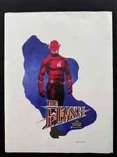 RARE A4 1990 The Flash (Marketing Promotional Design) TV Film Promo Stand Colour