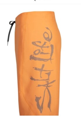SALT LIFE Orange Stealth Bomerz Swim Trunks Water Shorts Adult 32 Live Salty NWT