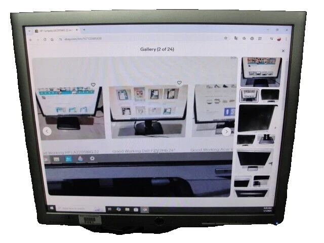 HP Compaq LA1956x Rotating Monitor With VGA & Power Plug Serial # CN43060700 - Image 2 of 4