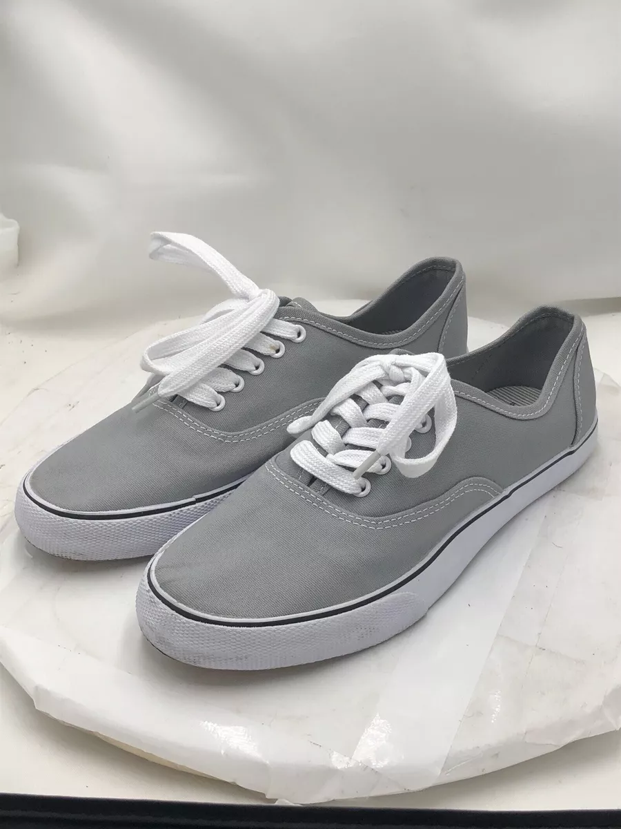 Grey canvas shoes sale
