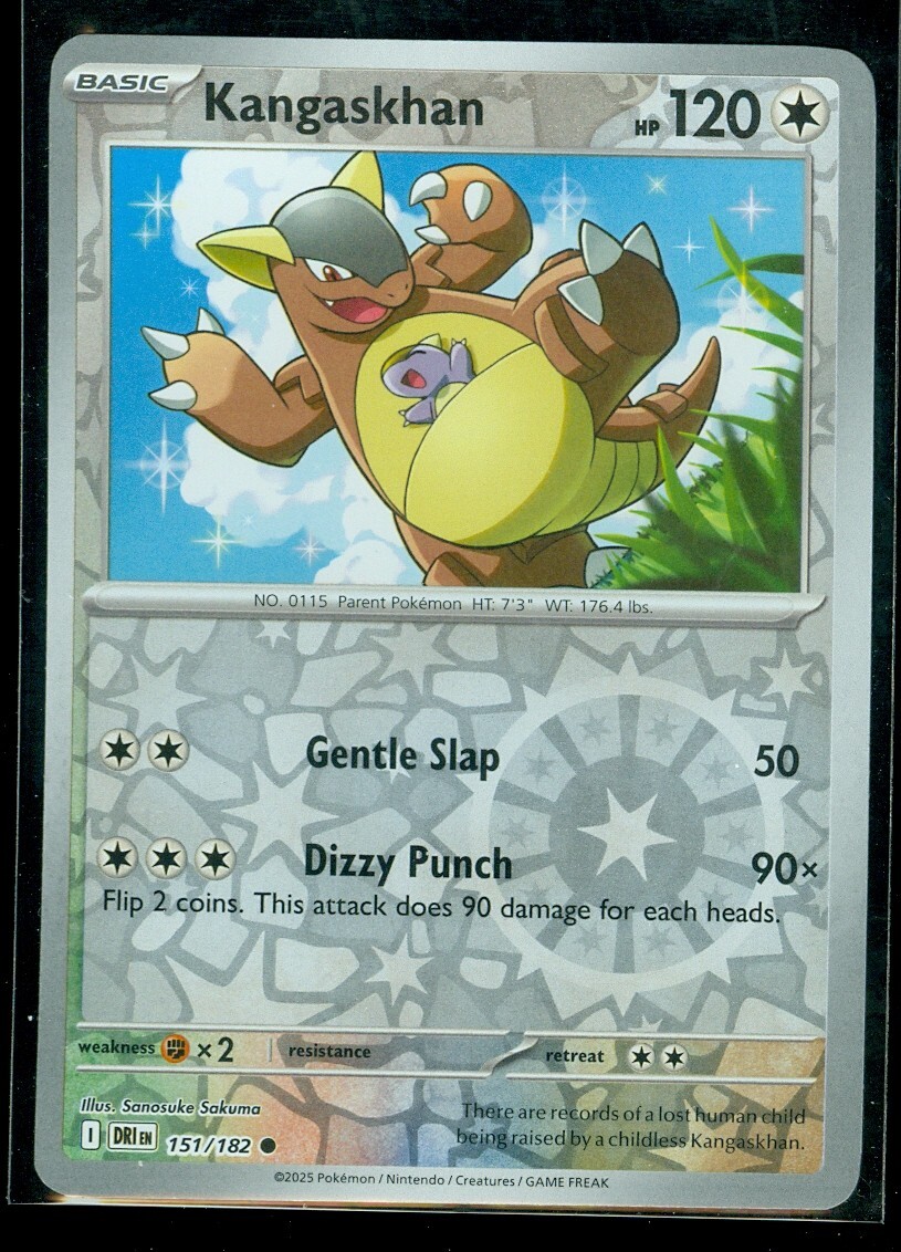 Pokemon KANGASKHAN 151/182 - Destined Rivals - Rev Holo - MINT