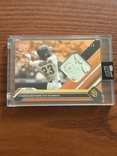 2023 Topps Now /5 FERNANDO TATIS JR Orange Game Used Base SSP Fastest 100 HR's